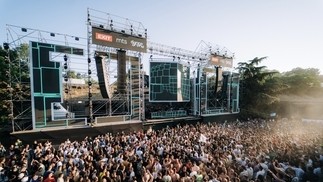 Photo of the Dance Arena at Exit Festival at sunset